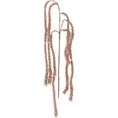 J-Line Branche pendant paillettes plastique rose clair