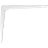 AMIG Support D'angle Alu Blanc Aluminium, 300x200mm, Blanc -