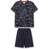 Sanetta Pyjama gris / gris foncé / noir