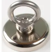 Eichner Aimant néodyme D.40mm galvanisé, avec illet D.17mm 5 pièces/carton