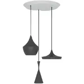 Tom Dixon Beat LED Set de suspensions Black | Trio Round