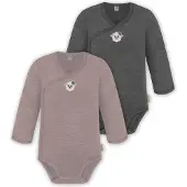 Normani Barboteuse / body 'Kaitaia' taupe / gris foncé