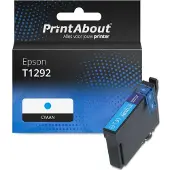 PrintAbout Cartouche compatible pour Epson T1292 - Cyan