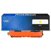 PrintAbout Toner compatible pour HP 126A (CE312A) - Jaune