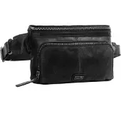 Spikes & Sparrow Sacs banane 'Gürteltasche' noir