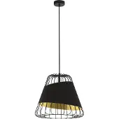 Eglo Lampe à suspension Austell 43cm noir avec or