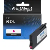 PrintAbout Cartouche compatible pour HP 953XL (F6U17AE) - Magenta - Grande capacité