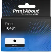 PrintAbout Cartouche compatible pour Epson T0481 (C13T048140) - Noir