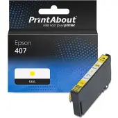 PrintAbout Cartouche compatible pour Epson 407 (C13T07U440) - Jaune