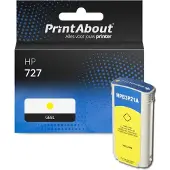 PrintAbout Cartouche compatible pour HP 727 (B3P21A) - Jaune - Grande capacité