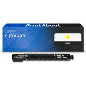 PrintAbout Toner compatible pour Canon C-EXV 49 Y - Jaune