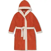 Normani Peignoir 'Elounda' orange / blanc
