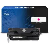 PrintAbout Toner compatible pour HP 656X (CF463X) - Magenta - Grande capacité