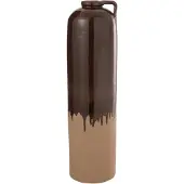 J-Line Poignée de vase ceramique beige/brun medium