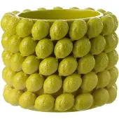 J-Line Cachepot citron vert ceramique vert extra large