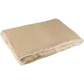 J-Line Plaid teddy lignes couture coton/polyester beige