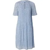 Comma Robe bleu / bleu foncé / blanc