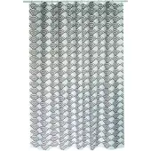 MSV Rideau de douche Polyester BENTO 180x200cm QUALIT? PREMIUM Marron - Anneaux inclus
