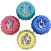 Pme cupcakes avec papier aluminium - Harry Potter - Poudlard - 60pcs Matériau : Papier sulfurisé, Couleur : Bleu, Couleur : Vert, Couleur : Rouge, Couleur : Jaune, Nombre de pièces: : 60