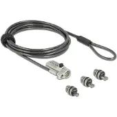 Navilock Verrou universel pour ordinateur avec serrure à combinaison – 3 tê
