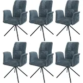 Mendler Chaise de salle à manger -N99 (lot de 6)