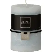 J-Line Bougie cylindrique bleu clair m 39h