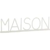 J-Line Maison metal blanc