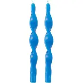 J-Line Boite 2 bougies torsade bleu small-35