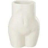 J-Line Cachepot corps dolomie blanc