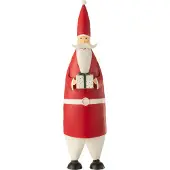J-Line Père noel cadeau acier blanc/rouge large