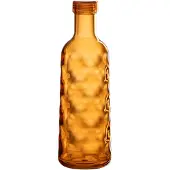 J-Line Bouteille martelee boite cadeau plastique orange
