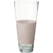 J-Line Vase delph verre transparent/rose clair medium