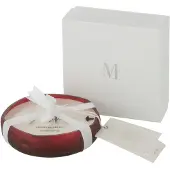 J-Line Bougie senteur livia verre rouge small