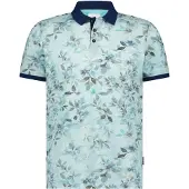State of Art Poloshirt Piqué Impression Clair Bleu clair Bleu taille M