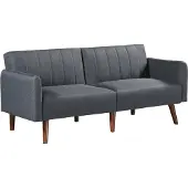 En.casa Canapé-lit 'Malå' avec fonction couchage 175x70x72 cm Gris