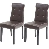 Mendler Chaise de salle à manger -E58 (lot de 2)