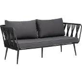 Bloomingville Canapé Pavone noir