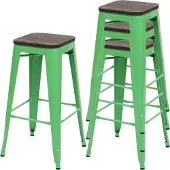 Mendler Tabouret de bar -A73 (lot de 4)