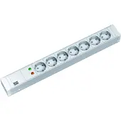 Bachmann 333004 19 inch Server rack cabinet power strip 1 U PG socket White