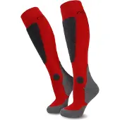 Normani Chaussettes de sport gris / rouge