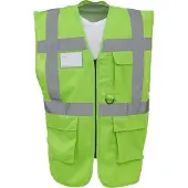 Yoko Gilet multifonction haute visibilité Vert Citron L