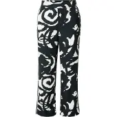 ONLY Pantalon noir / blanc cassé
