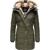 MARIKOO Manteau d’hiver olive