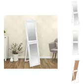 vidaXL Miroir sur pied blanc 45x180 cm