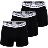 Ralph Lauren Boxers 'BCI COTTON/ELASTANE 3PK TRN Intimo' noir