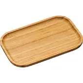 Kesper 58160 Plateau de service classique Rectangle en bois, Planche à découper, Marron