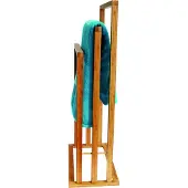 MSV Bamboo Towel Holder Doré 42 x 24 x 82 cm
