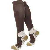 Normani Chaussettes de sport camel / écru / brun foncé