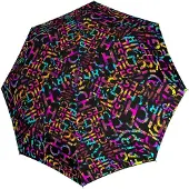 Doppler Parapluie mélange de couleurs / noir