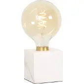 Calex Lampe de table Marble blanc